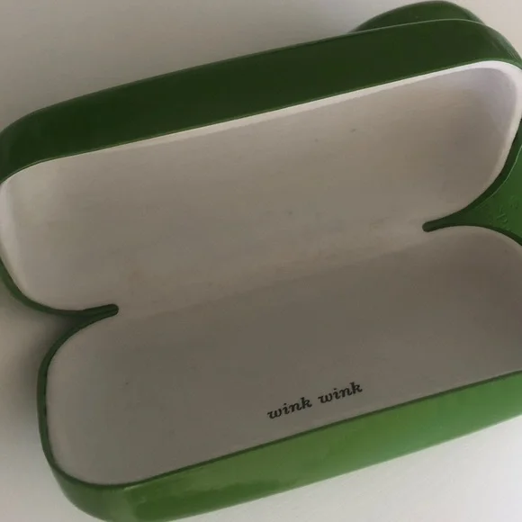 KATE SPADE Green Gloss Sunglasses or Eyeglass Case - Picture 4 of 4